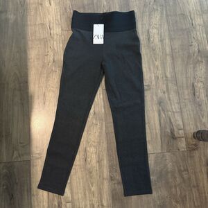NWT New Zara High Waist Grey 5039/022 Leggings Size M